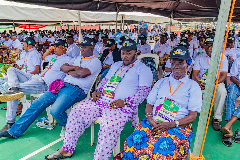Delegates at the Oyo PDP Governorship Primary Election on May 25, 2022